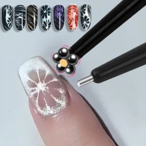 Double-Headed Nail Art Magnet Stick