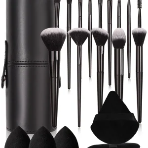 Black Makeup Brush Set – Professional Beauty Tool