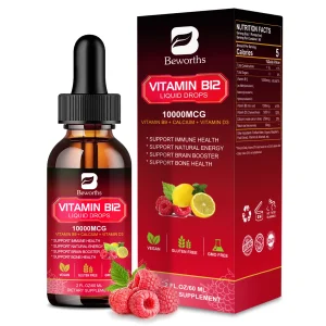 BEWORTHS Vitamin B12 Drops – Energy & Immune Support Supplement