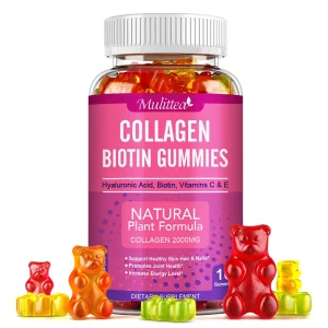 Collagen Gummy Supplement with Biotin for Hair Growth, Skin Brightening & Joint Support