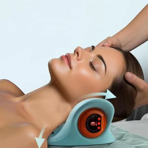 Electric Finger Pressure Neck Massage Pillow for Neck, Back & Shoulder Relief